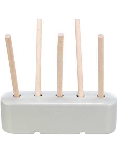 Porta heno jaulas gris