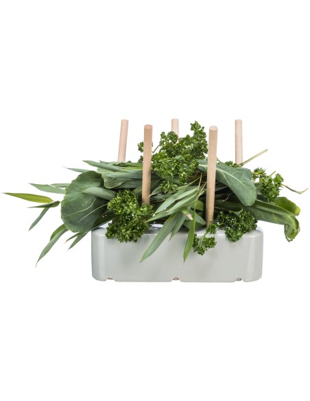 Porta heno jaulas gris