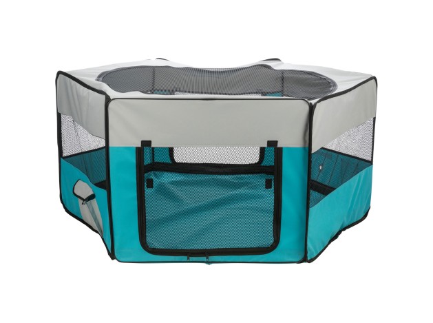 Recinto Exterior turquesa/gris claro