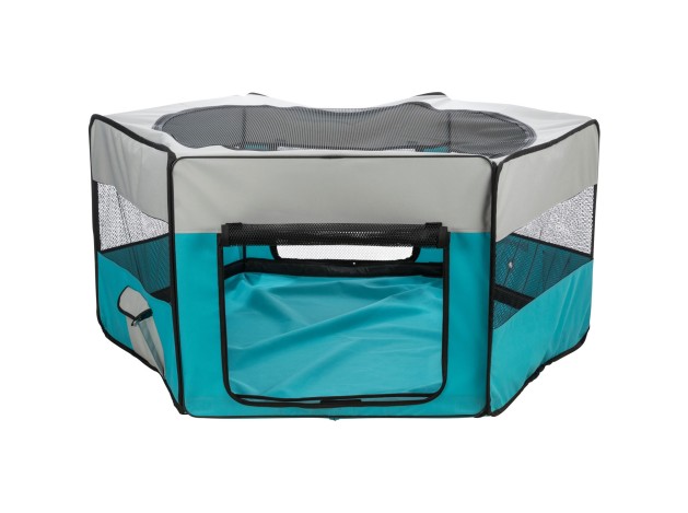 Recinto Exterior turquesa/gris claro