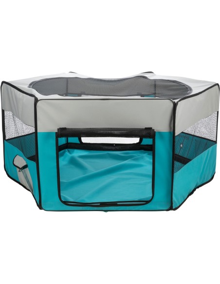 Recinto Exterior turquesa/gris claro