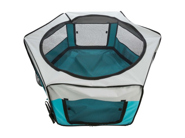 Recinto Exterior turquesa/gris claro