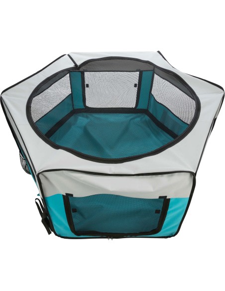 Recinto Exterior turquesa/gris claro