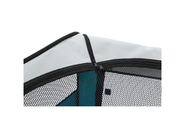 Recinto Exterior turquesa/gris claro