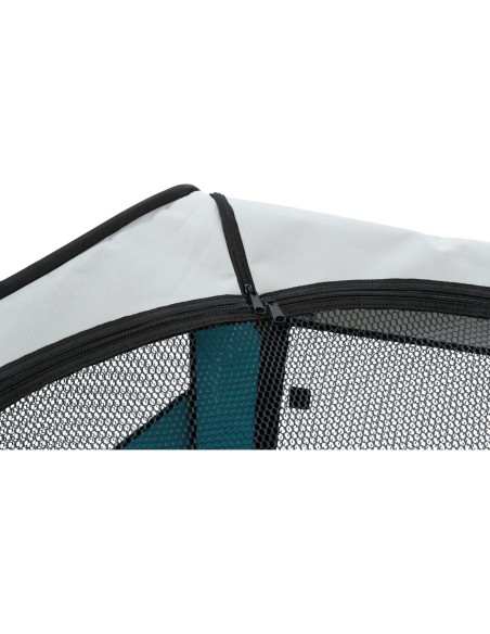 Recinto Exterior turquesa/gris claro