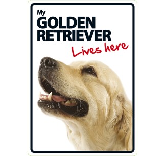Señal A5 'Golden Retriever - Lives Here'