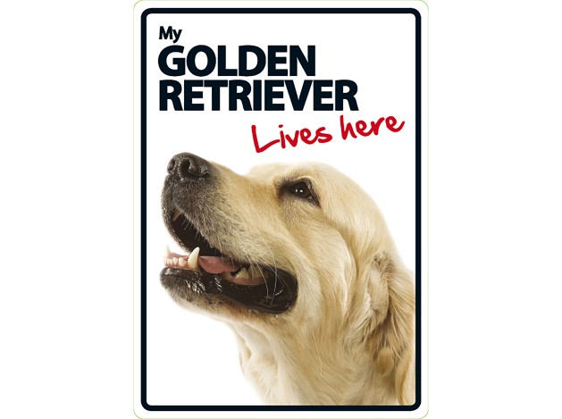 Señal A5 'Golden Retriever - Lives Here'