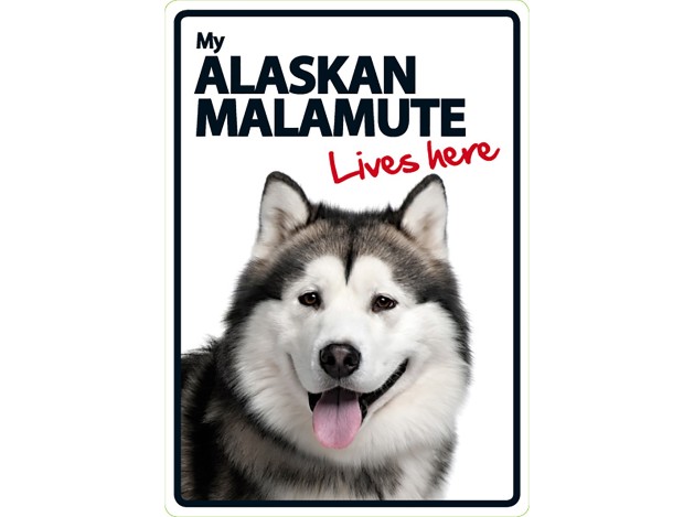 Señal A5 'Alaskan Malamute - Lives Here'