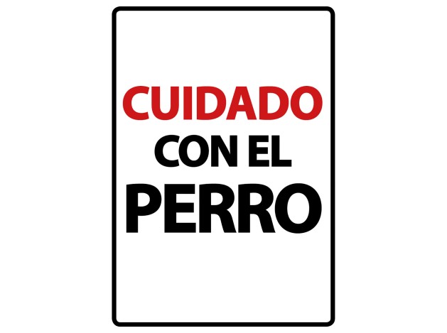 Señal A5 'Cuidado con el Perro'