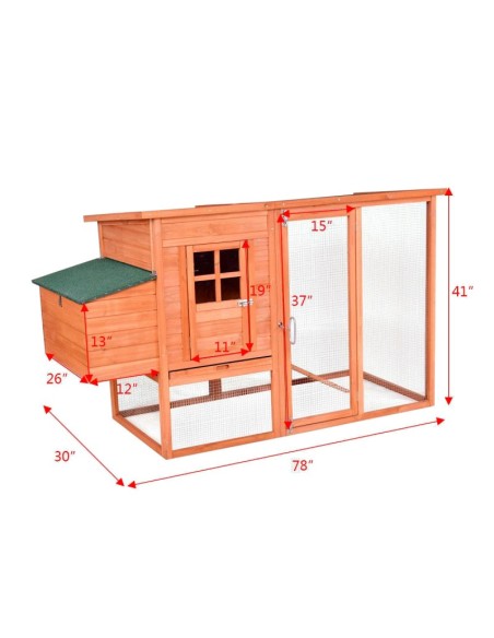 CASETA MADERA AVES MOD.LYON