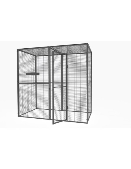 Voladero Loro 2x1 mt Techo de Malla