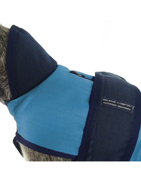 Abrigo +Zip Breathe Comfort Azul