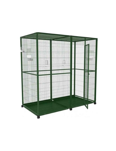 Voladero para pájaros 2m2 con ruedas