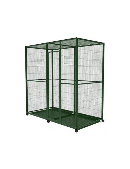 Voladero para pájaros 2m2 con ruedas