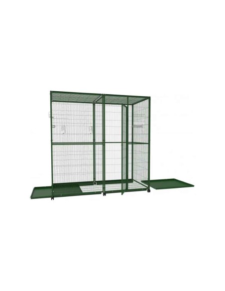 Voladero para pájaros 2m2 con ruedas