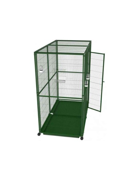 Voladero para pájaros 2m2 con ruedas