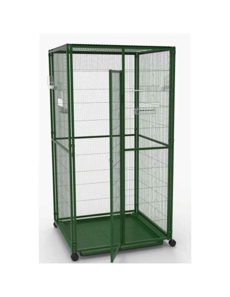 Voladero para pájaros 1m2 con ruedas