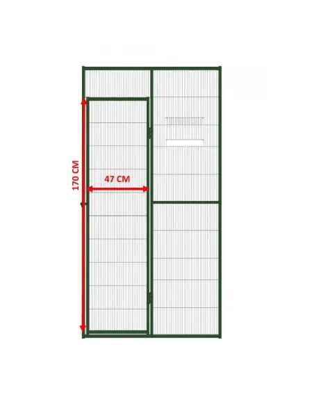 Voladero para pájaros 1m2 con ruedas