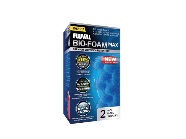 Fluval Bio-Foam Max Azul 107, 2uds
