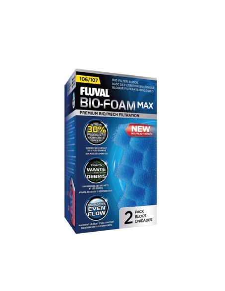 Fluval Bio-Foam Max Azul 107, 2uds