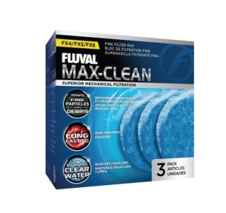 Fluval Max Clean Almohadilla Fina FX, 3uds