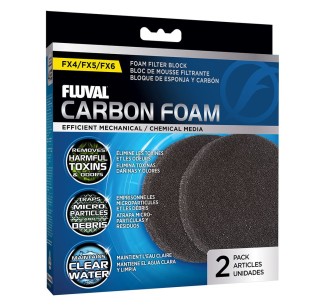 Fluval Foamex con Carbón FX, 2uds