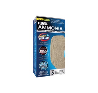 Fluval Almohadilla Elimina Amoniaco 107/207, 3uds