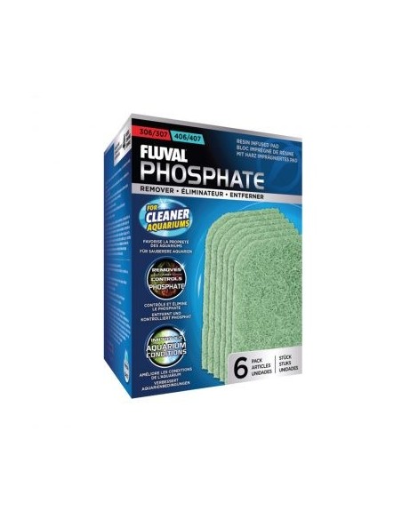Fluval Almohadilla Elimina Fosfato 307/407, 6uds