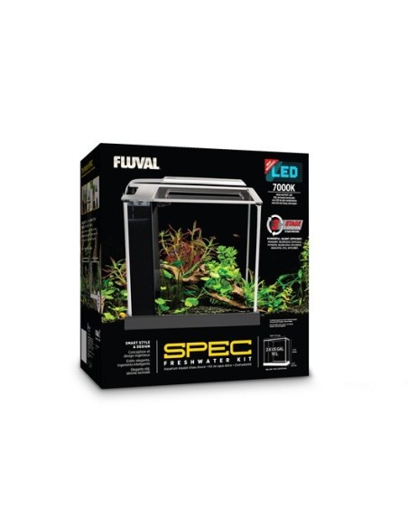 Fluval Spec Nano Acuario Negro, 10L