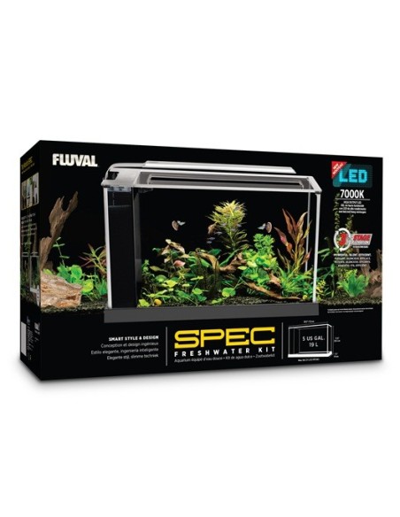 Fluval Spec Nano Acuario Blanco, 19L