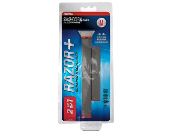 Fluval Razor Imán Limpia Cristales, M