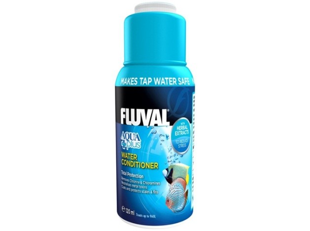 Fluval Aquaplus Acondicionador de agua, 120 ml