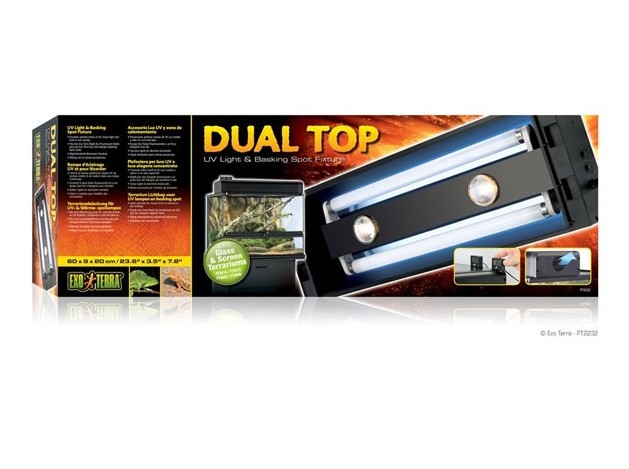 EXO TERRA TAPA DUAL 60CM 2X15W FLU. Y 2X35W HALÓGE