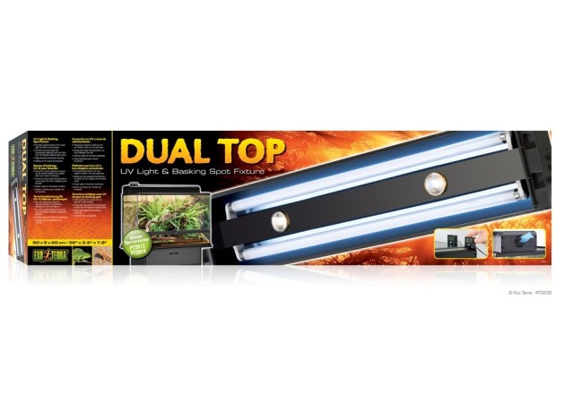 EXO TERRA TAPA DUAL 90CM 2X25W FLUO. Y 2X35W HALÓG