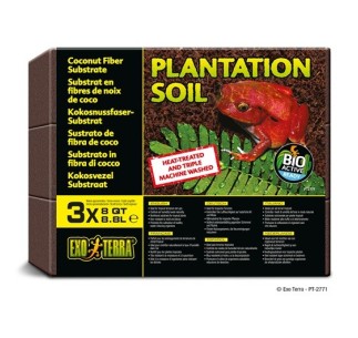 Exo Terra Brick 3Pack Plantation Soil (Coco) 8.8l