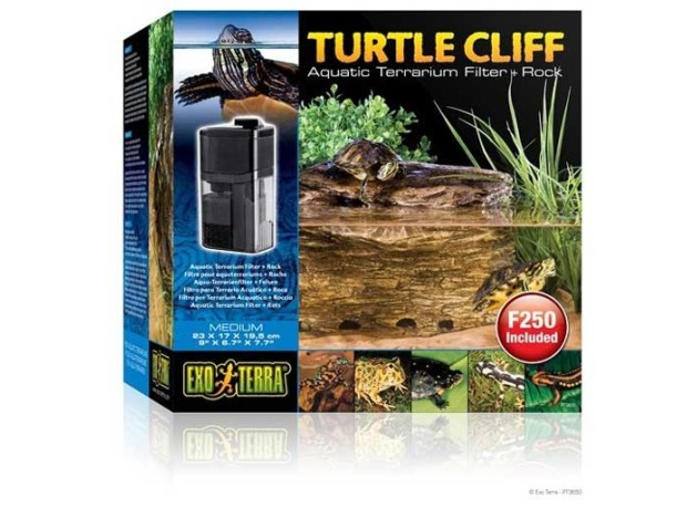 Exo Terra Turtle Cliff Filtro Tortuga+Roca, S