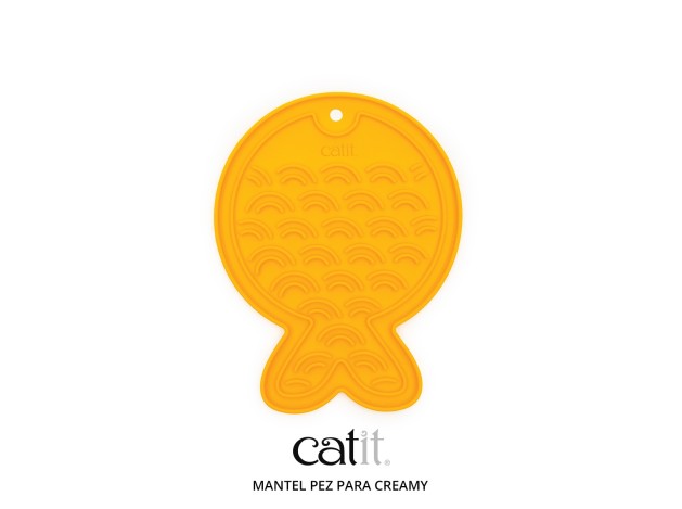 Catit Creamy Alfombrilla para Lamer, Pez