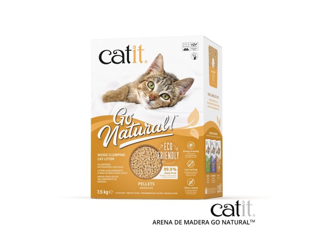 Catit Go Natural! Arena Madera Pellets Caja, 15L