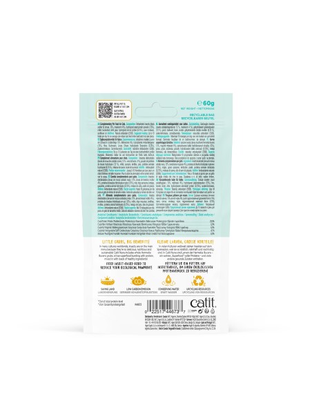 Catit Nuna Snack Mezcla Proteína de Insectos, 60g - Pack de 8 unidades
