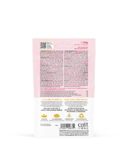 Catit Nuna Snack Proteína Insecto y Pollo, 60g - Pack de 8 unidades
