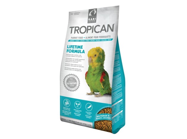 Tropican Mantenimiento Loros, 1,8kg - Pack de 4 unidades