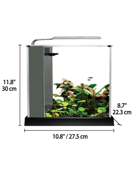 Fluval Spec Nano Acuario Negro, 10L