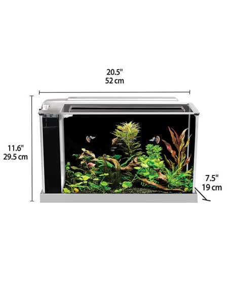 Fluval Spec Nano Acuario Blanco, 19L