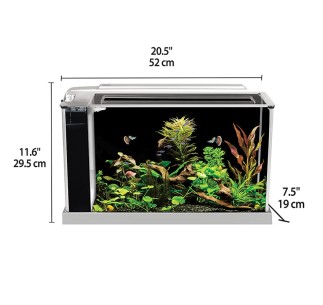 Fluval Spec Nano Acuario Negro, 19L 2
