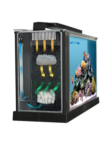 Fluval Evo Acuario Marino, Negro, 19L