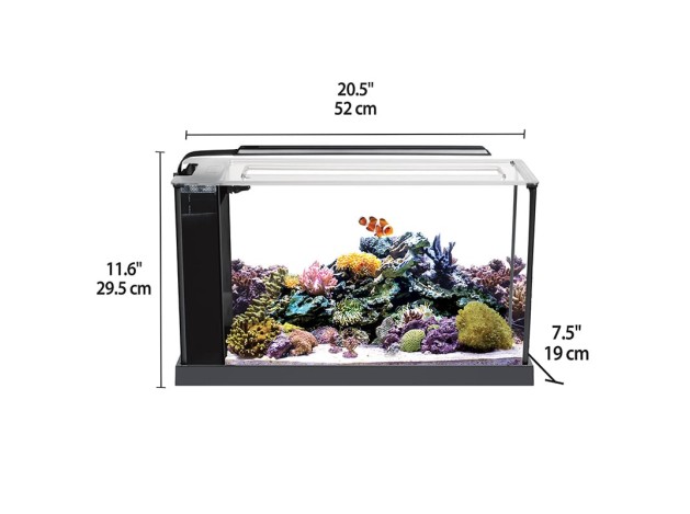 Fluval Evo Acuario Marino, Negro, 19L