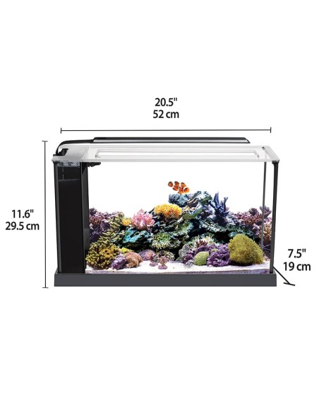 Fluval Evo Acuario Marino, Negro, 19L