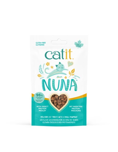 Catit Nuna Snack Mezcla Proteína de Insectos, 60g - Pack de 8 unidades