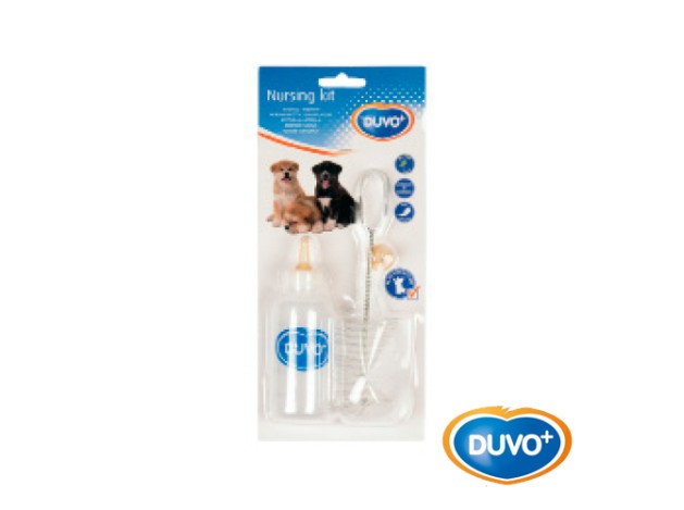 DUVO BIBERON CON CEPILLO Y TETINA 115 ML