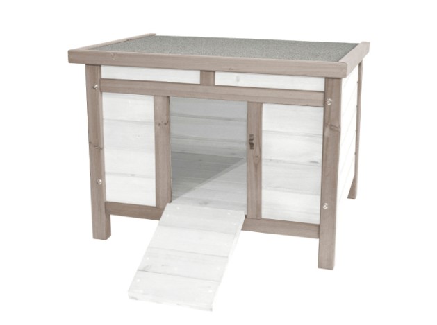 Casa de Madera Duvo Howie para Conejos 60x50x47 cm - Refugio Natural y Espacioso
